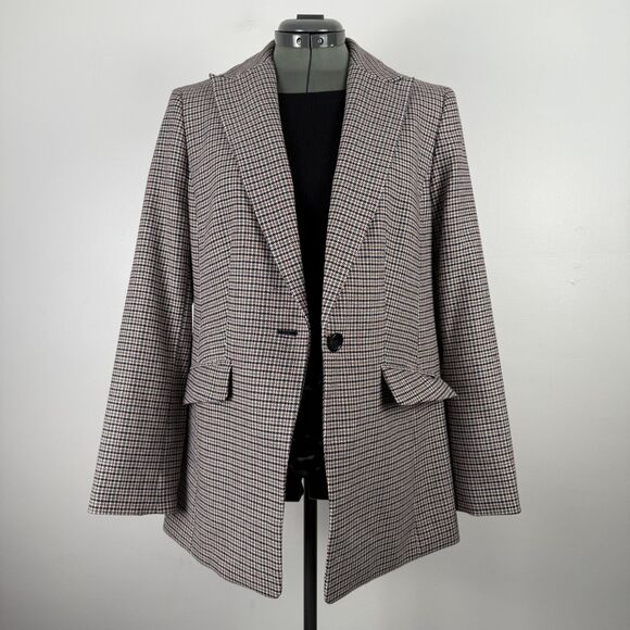 Talbots Oversized Boyfriend Blazer – Academia Preppy Style, Cotton Wool‎ Jacket - Picture 8 of 14